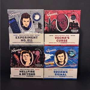 Dr. Squatch X Stranger Things LIMITED EDITION Season 5 Soaps FULL SET OF ALL 4!